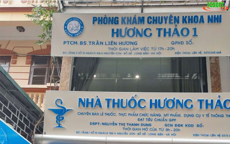 Phòng khám chuyên khoa nhi hương thảo 1 - TCSOFT MEDICAL