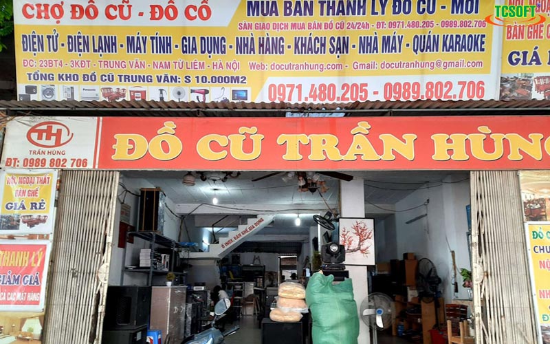 Cửa hàng đồ cũ Trần Hùng quản lý hàng tồn kho bằng TCSOFT CRM