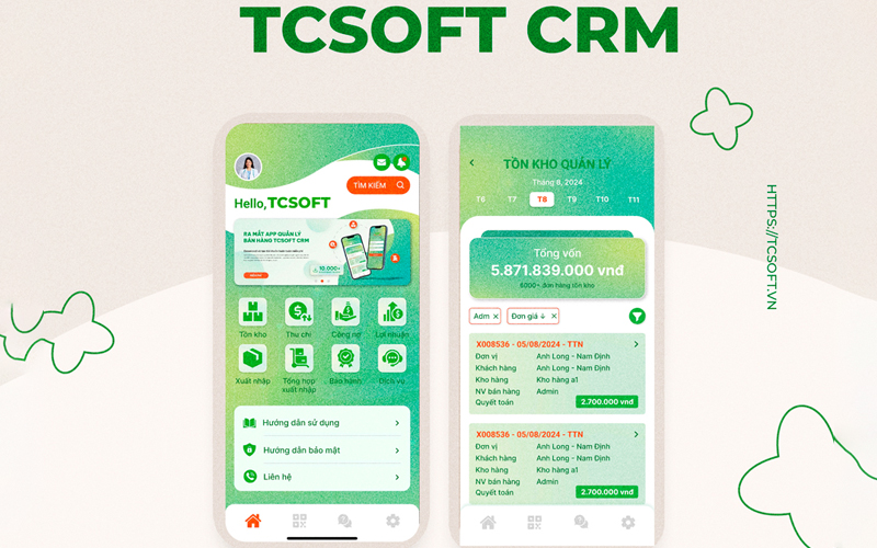 Ứng dụng TCSOFT CRM: Giải pháp quản lý bán hàng toàn diện